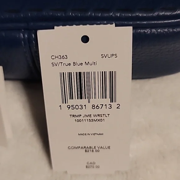 Coach Jamie Wristlet Pouch W/ Belt And Hangtag Embossing NWT - Picture 3 of 5